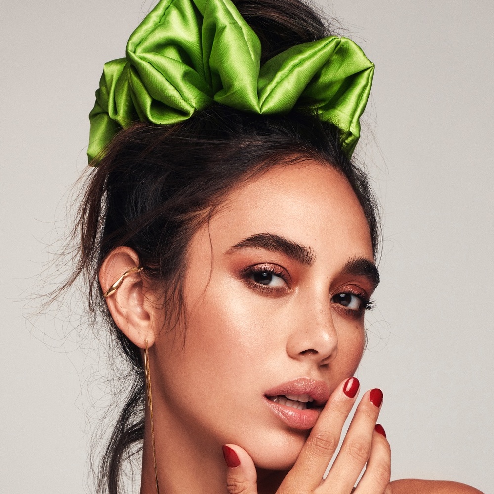 Dior Neon Green Large Scrunchy